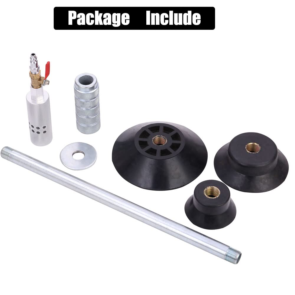 YYCKE kit in use on car door demonstrating non-destructive dent removal benefit