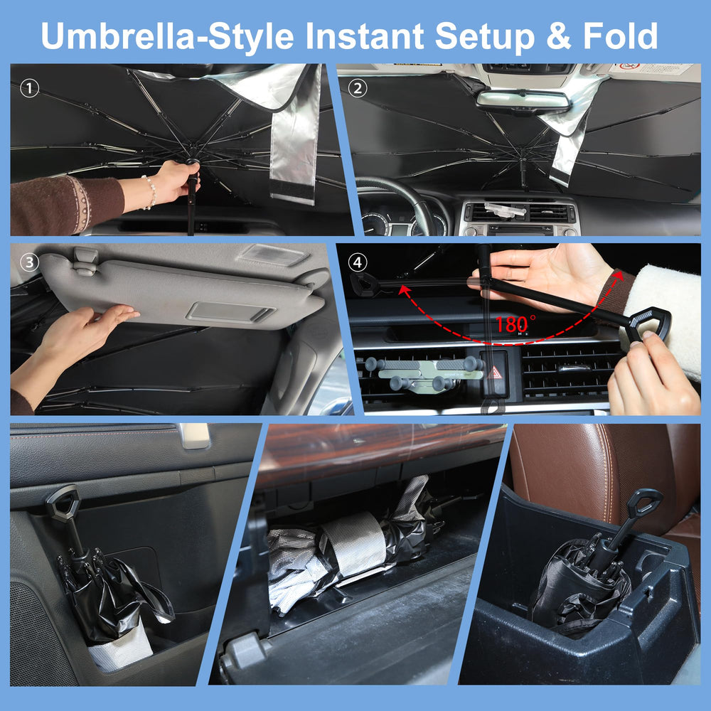 YYCKE sunshade compared to steering wheel to show accurate Civic fit