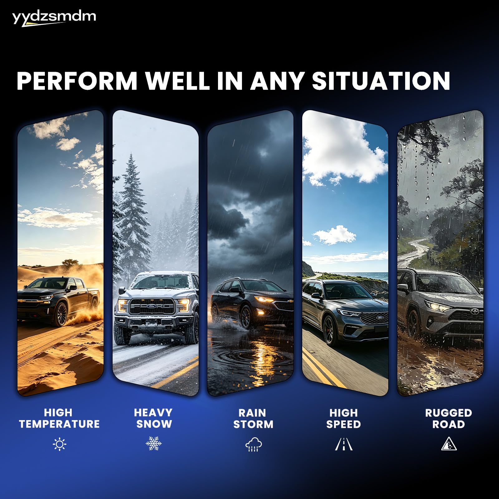 YYDZSMDM packaging with four-piece kit and accessories for complete replacement