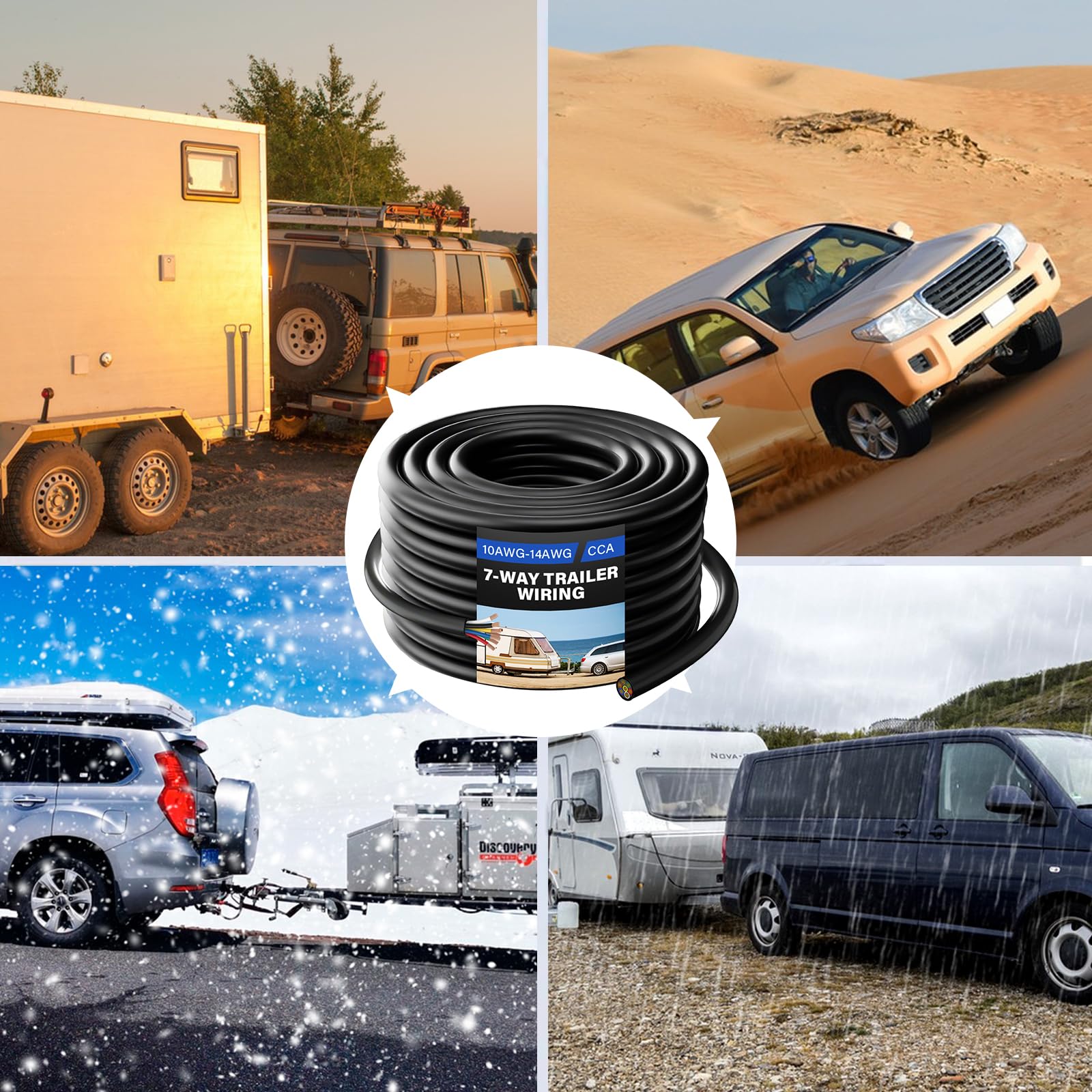 yyzimuqi harness installed on trailer lights providing reliable signal and power