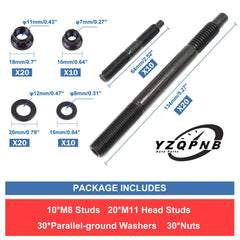 YZQPNB parallel-ground washers stacked for even load distribution