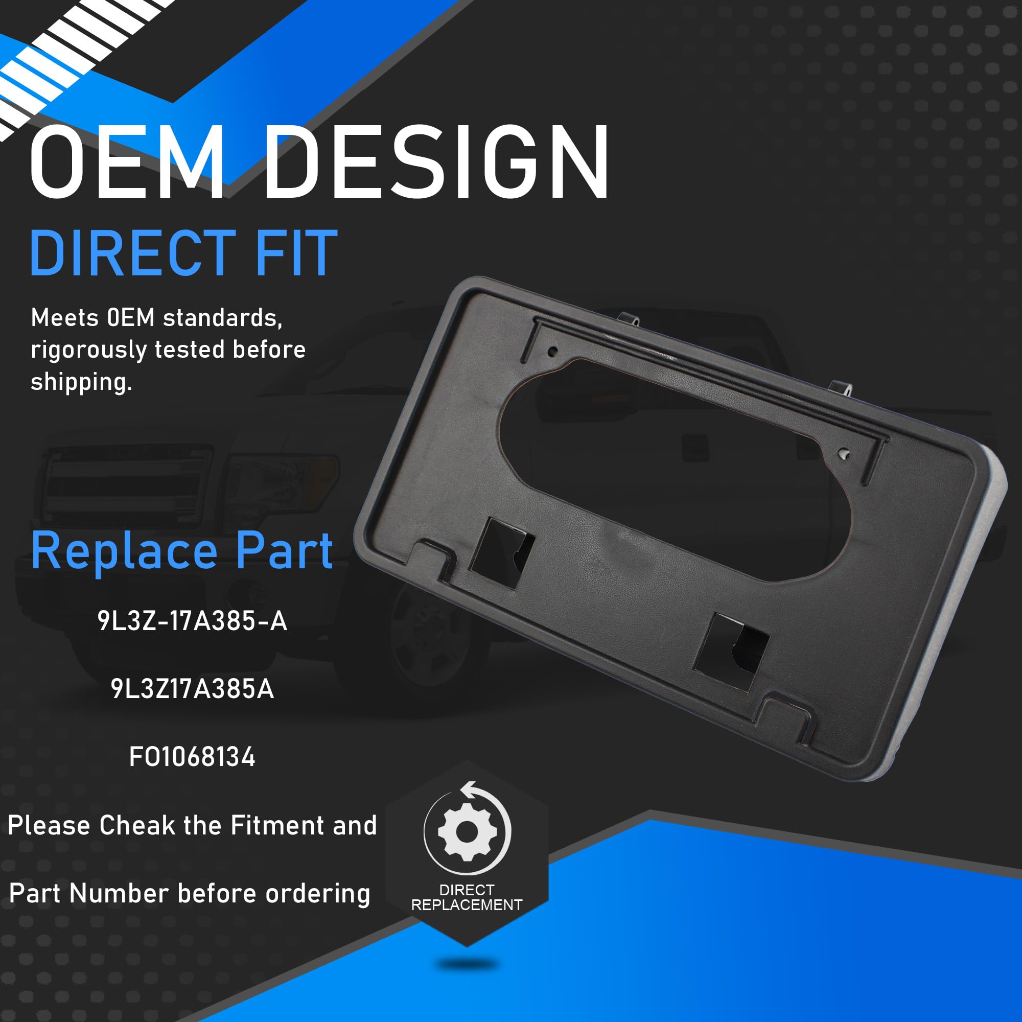 YzusGomumu label shot displaying OE number ML3Z-17A385-BB for easy verification