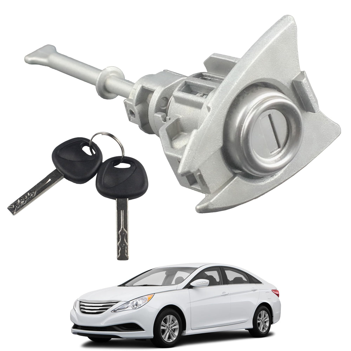 YzusGomumu packaging showing front-left cylinder and included keys for fast replacement