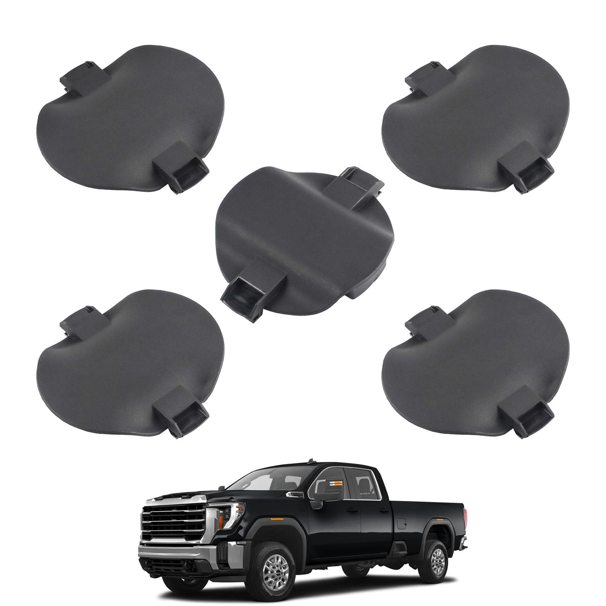 YzusGomumu front packaging showing 5-piece hitch cover kit protecting mounts