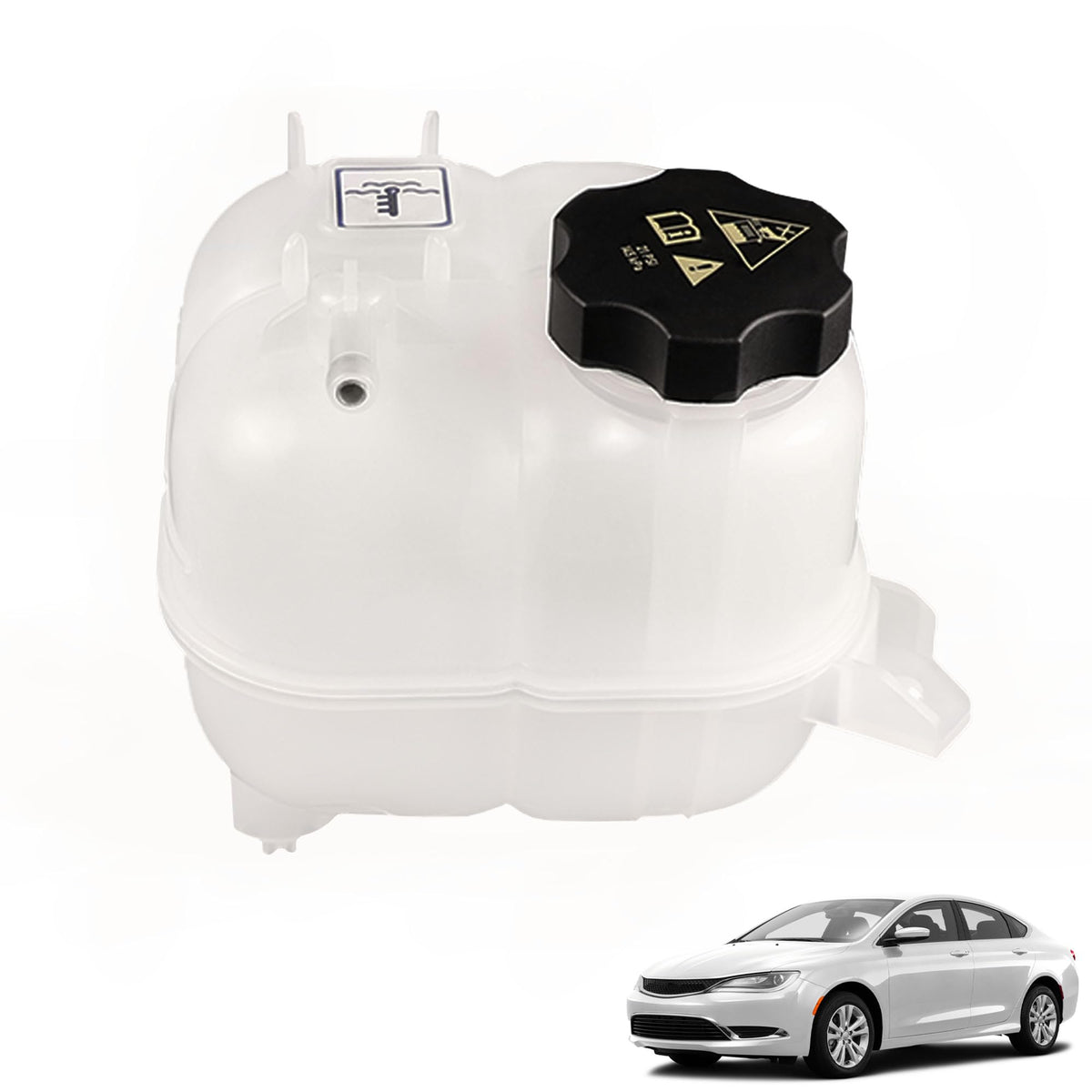 YzusGomumu front view of coolant reservoir showing fit and function
