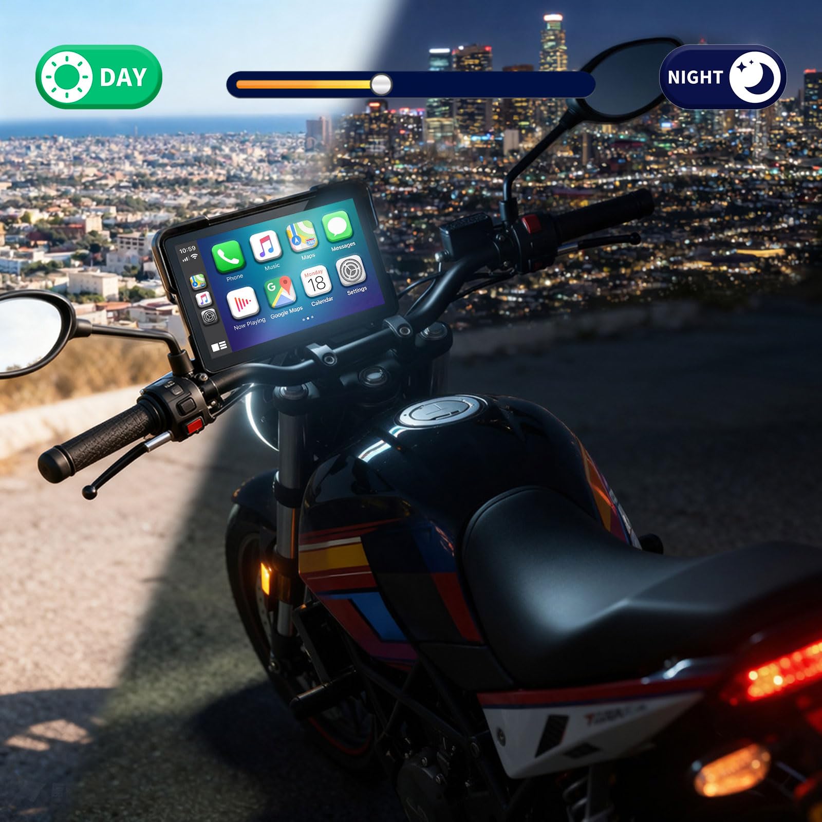 YZW custom boot logo displayed on startup to personalize your motorcycle