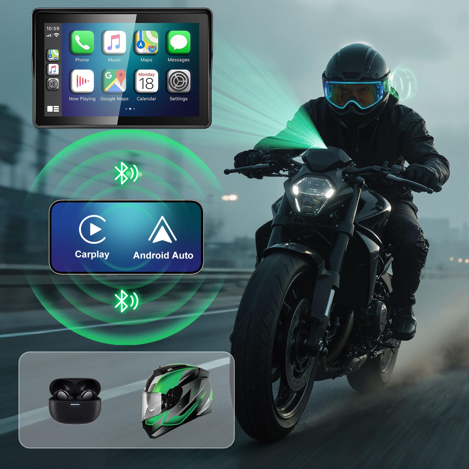 YZW screen under water spray demonstrating IP69K waterproof protection