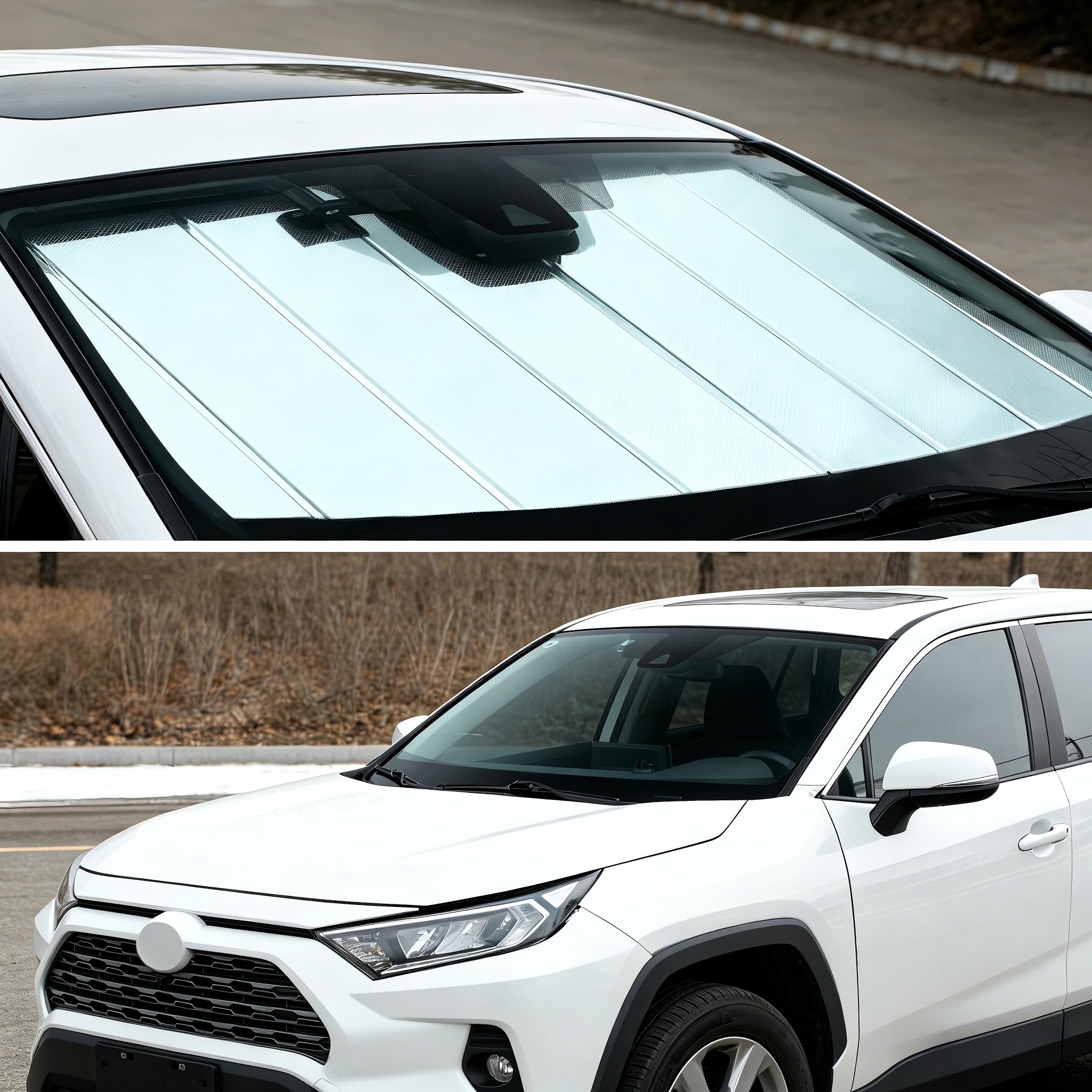 YZZWATW lifestyle image in outdoor parking demonstrating cooler cabin benefit