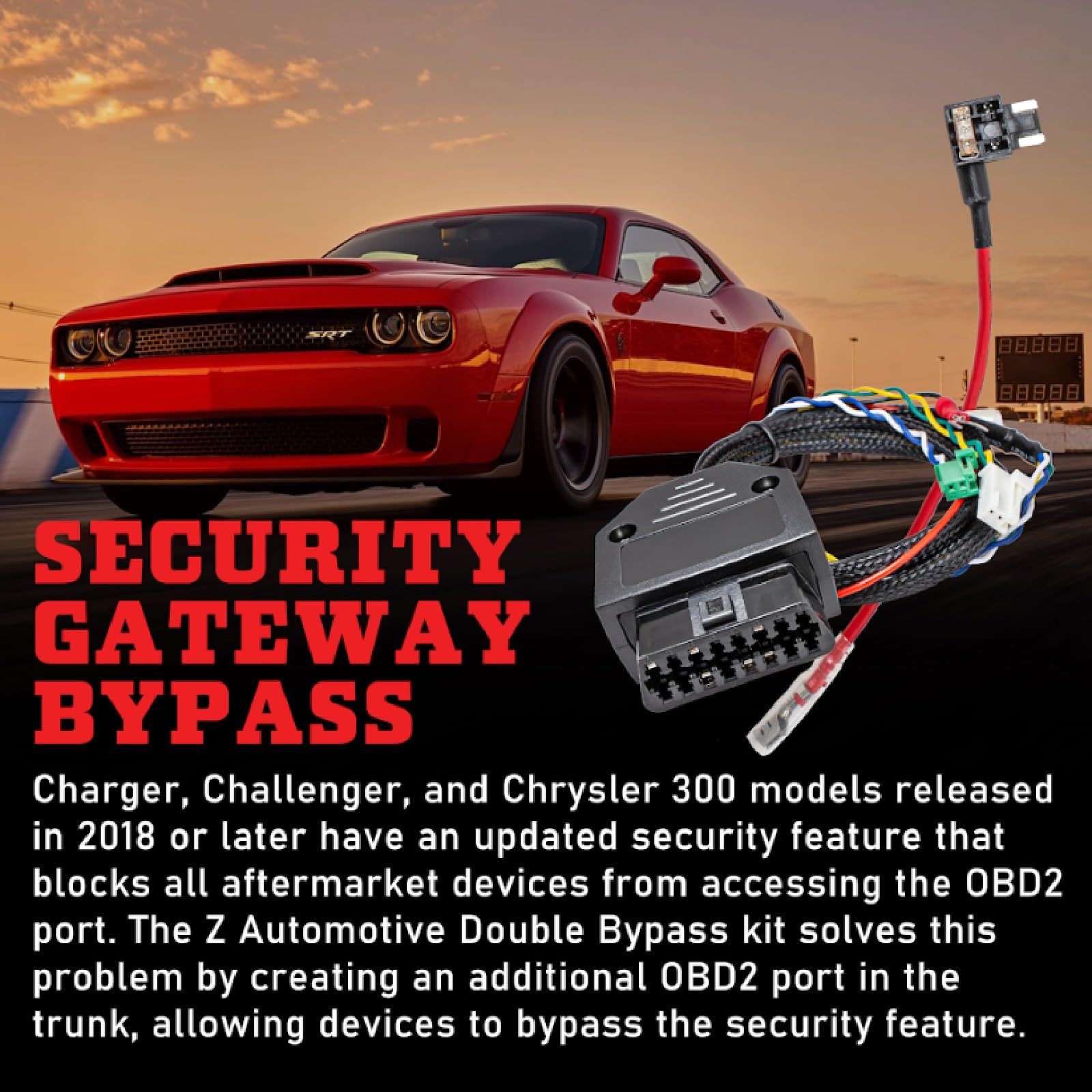 Z Automotive trunk-mounted OBD2 port demonstrating hidden device benefit
