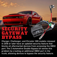 Z Automotive trunk-mounted OBD2 port demonstrating hidden device benefit