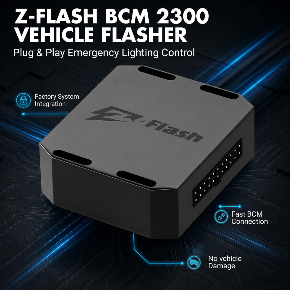 Z-Flash BCM 2300 included activation switch for instant control during roadside work