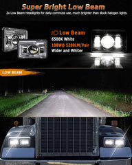 Z-OFFROAD headlights in use on dark road showing brighter high-beam visibility