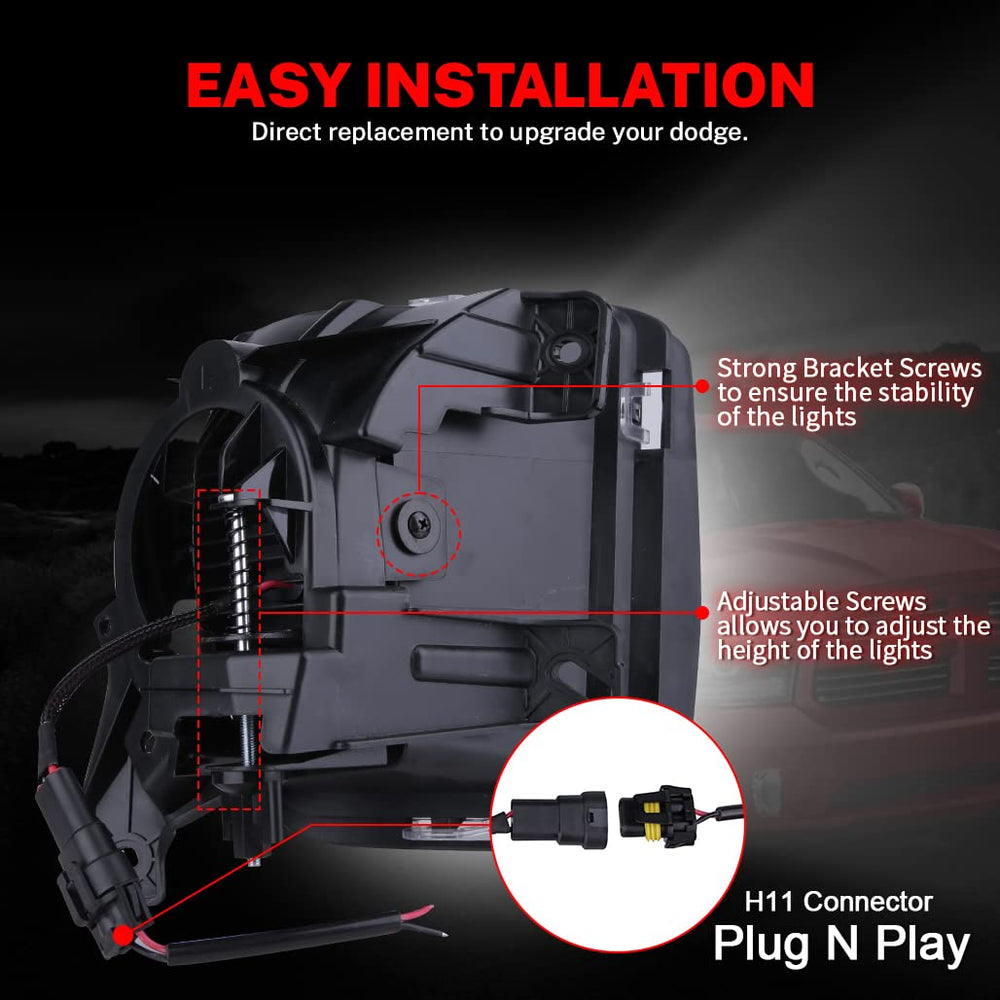 Z-OFFROAD fog light held beside hand showing compact size and easy replacement benefit