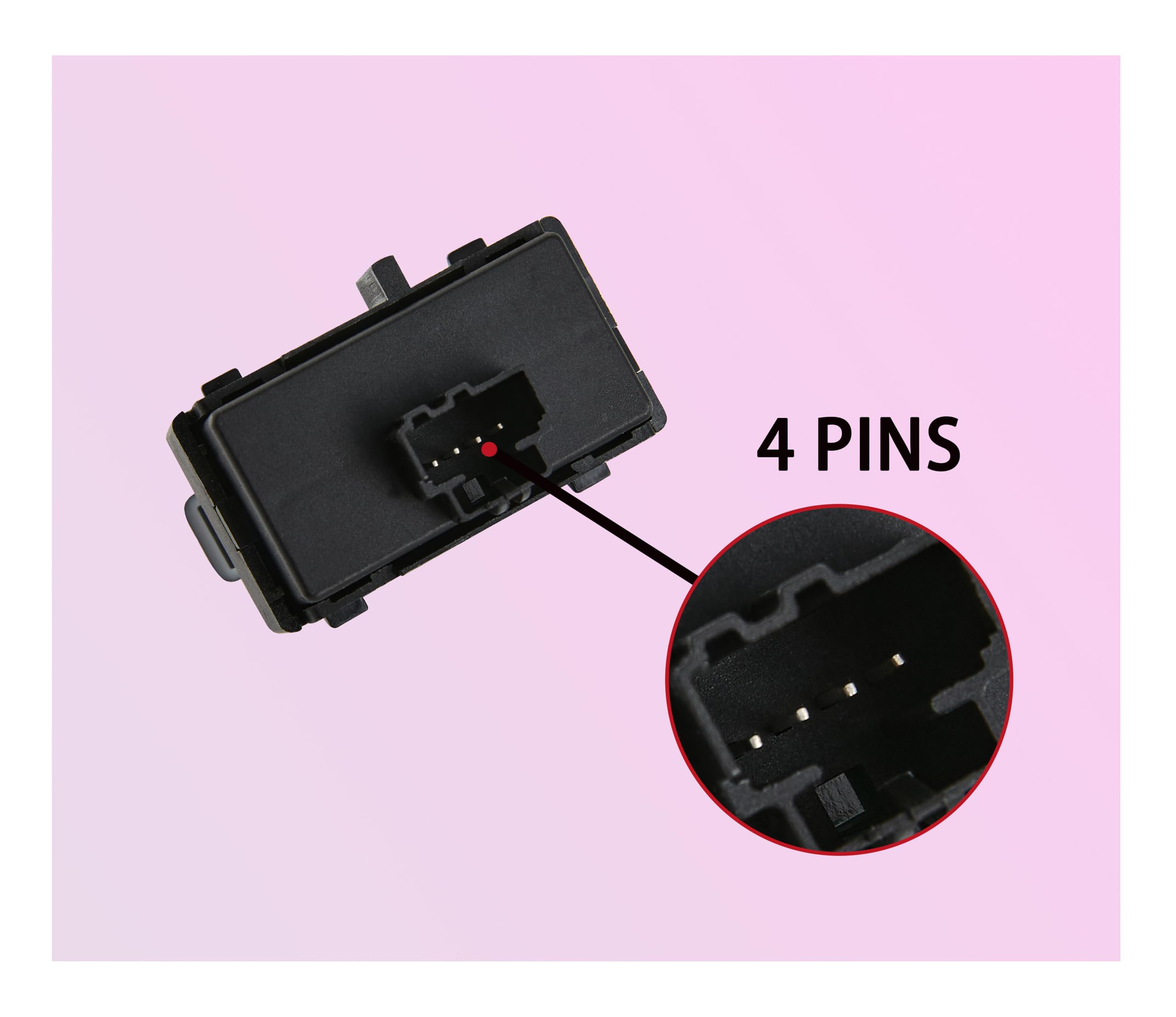 ZAPOSTS back connector showing 4-pin plug for easy replacement benefit