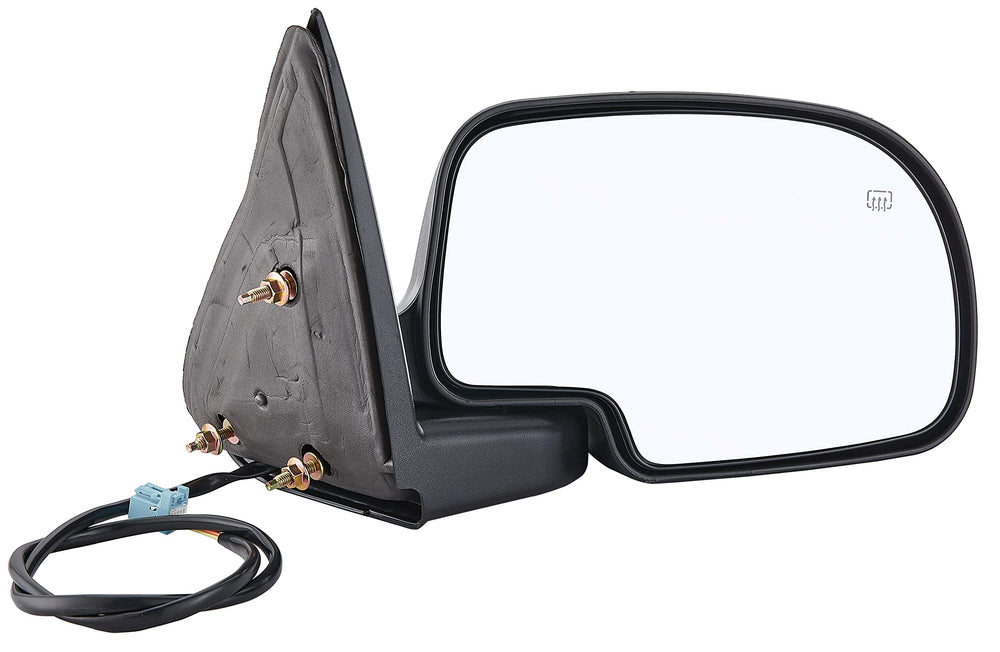 ZAPOSTS passenger mirror front view showing fit and finish benefit: accurate replacement