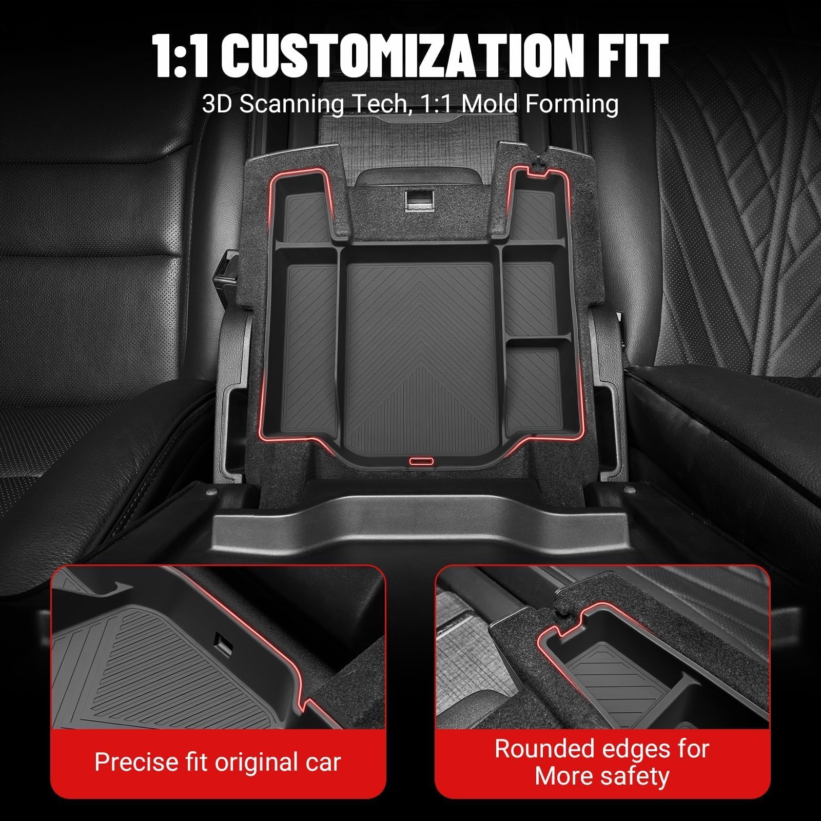 Zaqmru compartment detail holding phone and sunglasses for easy access