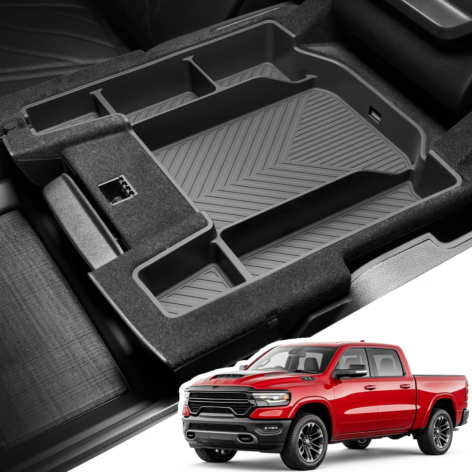 Zaqmru front view organizer showing full console fit and protection