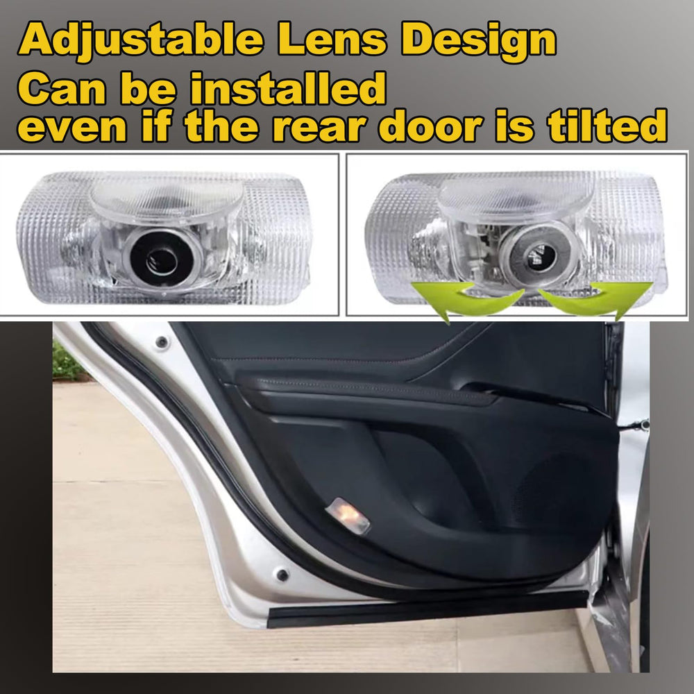 Zasekdge projector installed in car door, maintains original factory appearance