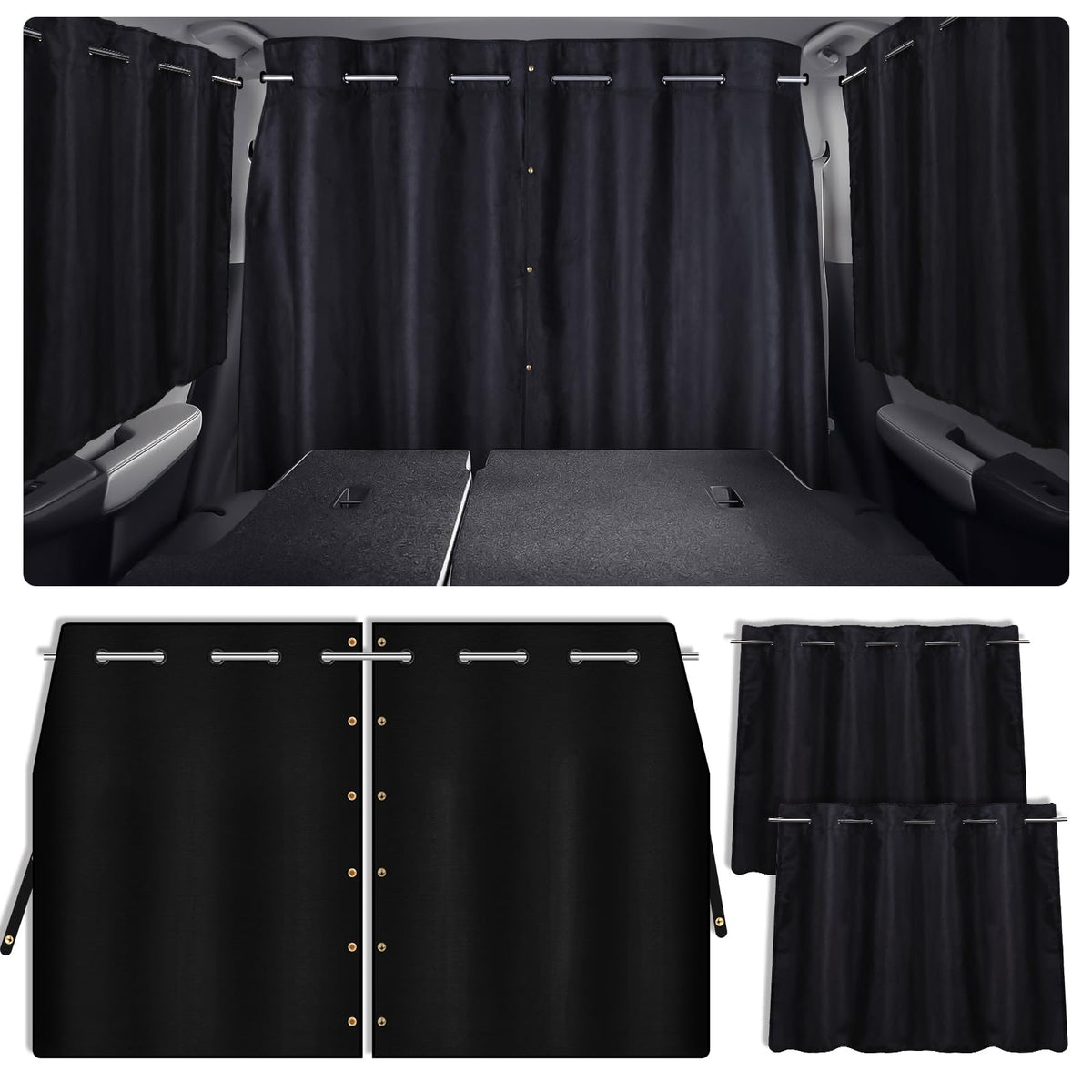 ZATOOTO front curtain installed showing privacy and sun rejection