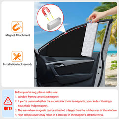 ZATOOTO shade mounted on car side window reducing glare benefit