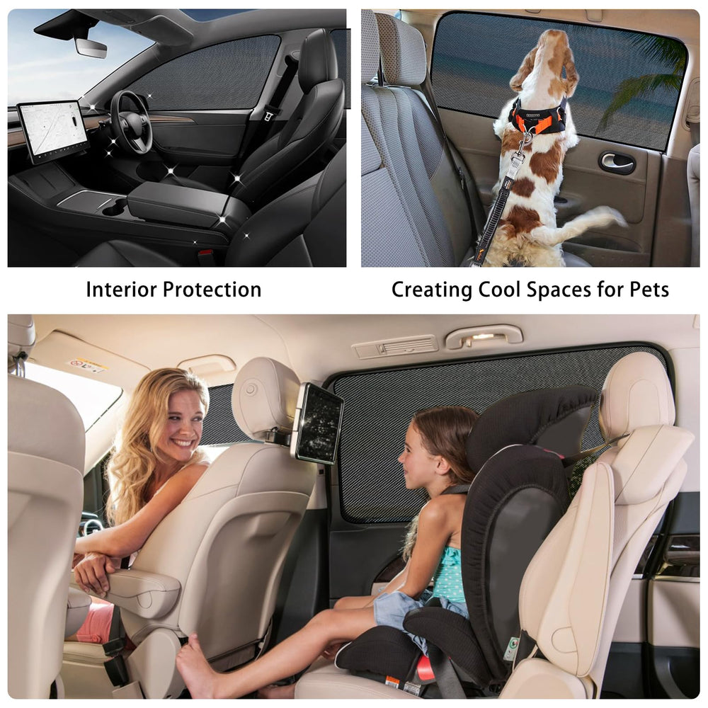 ZATOOTO installed on a car side window providing shade and privacy