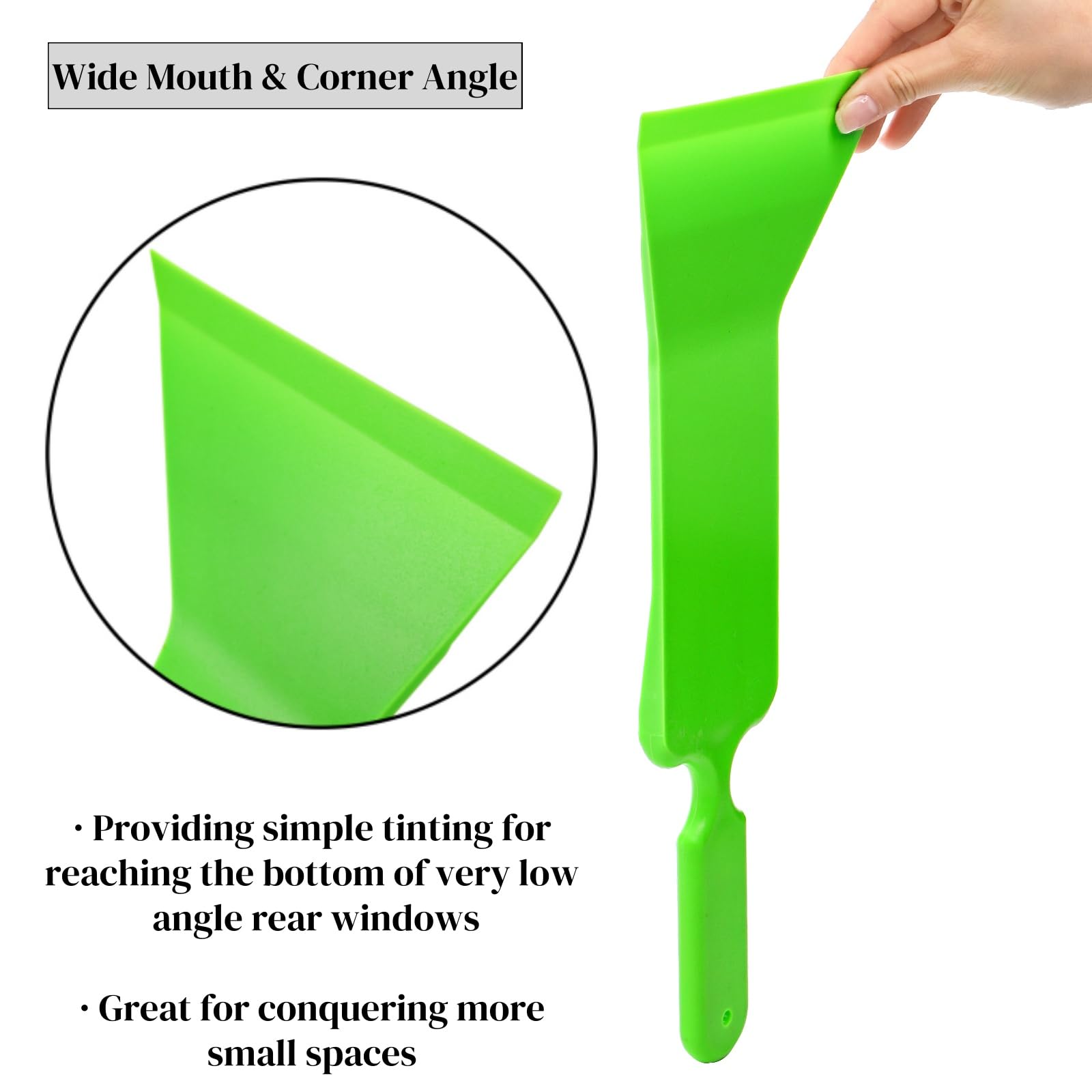 ZAVOOS long-handle tools next to ruler showing 15.5 inch reach advantage