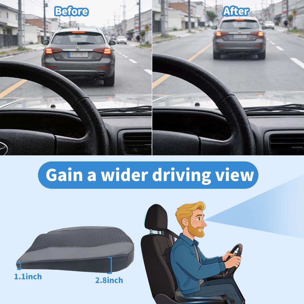 ZAZCQIL cushion strapped on car seat offering secure placement and stability