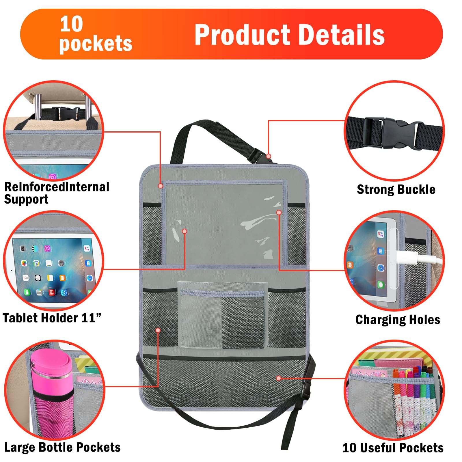 Zecirl adjustable straps and quick-release buckles for secure easy installation