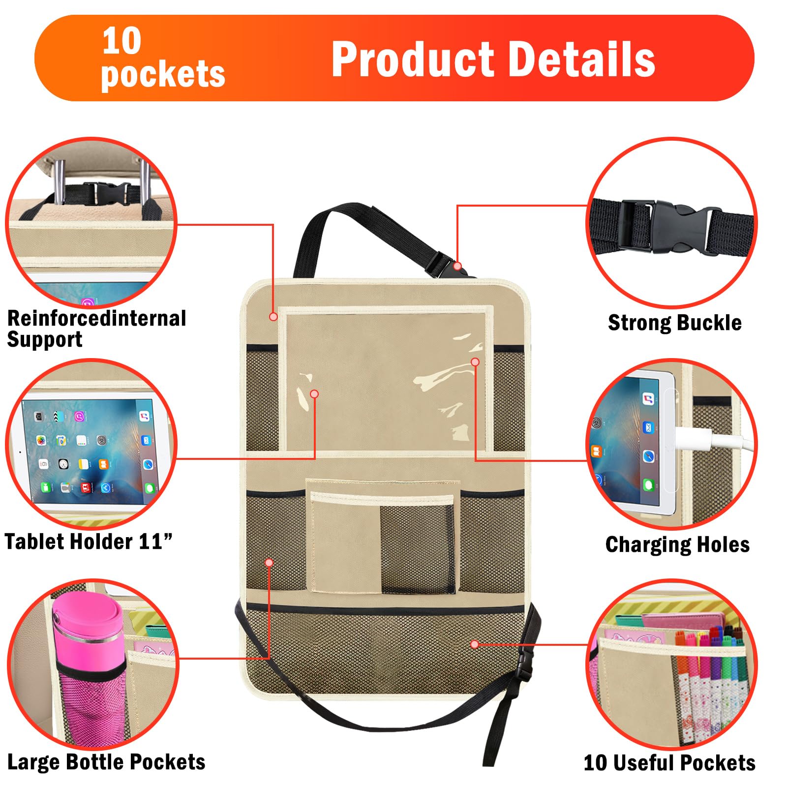 Zecirl organizer size comparison with a hand to show compact fit and capacity
