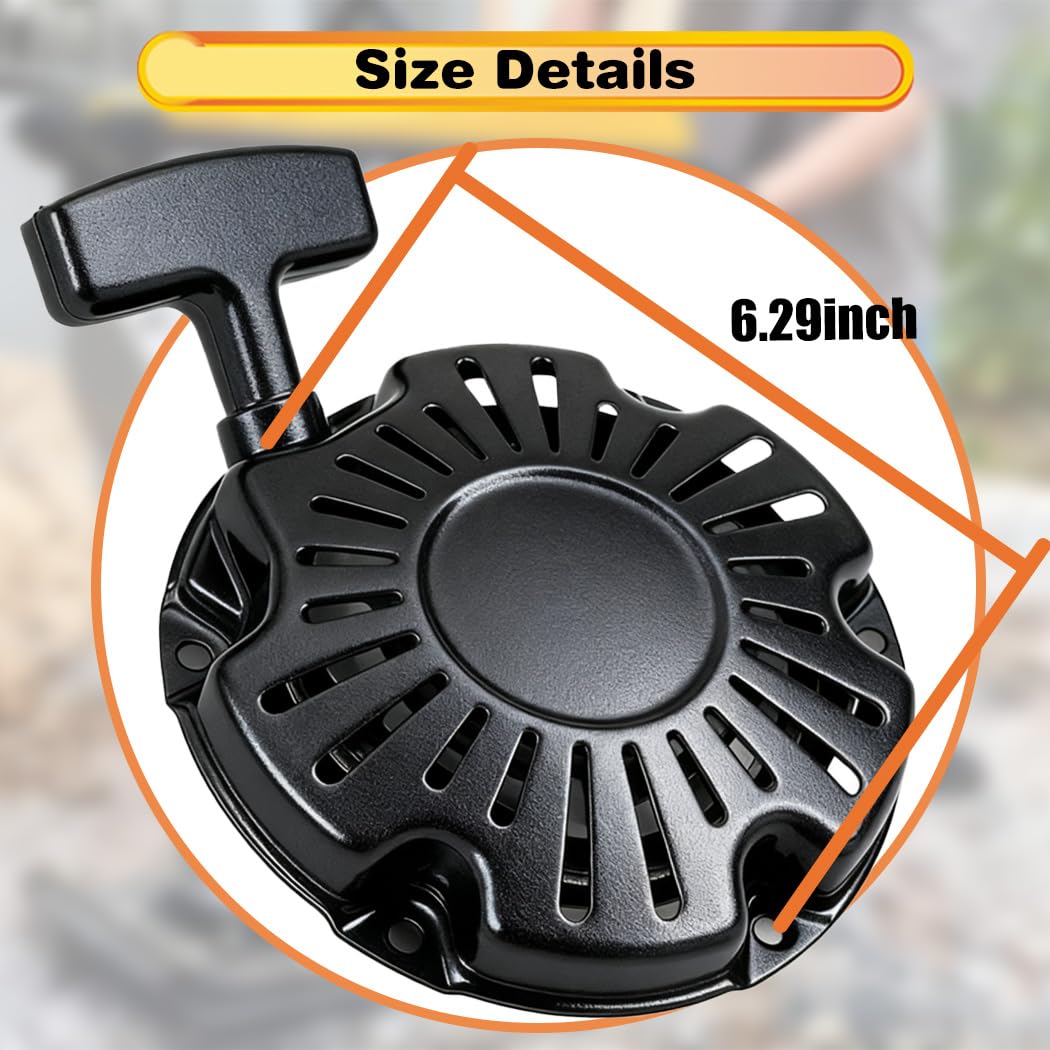 ZeeKee pull rope handle and cord detail for easy grip and reliable starts