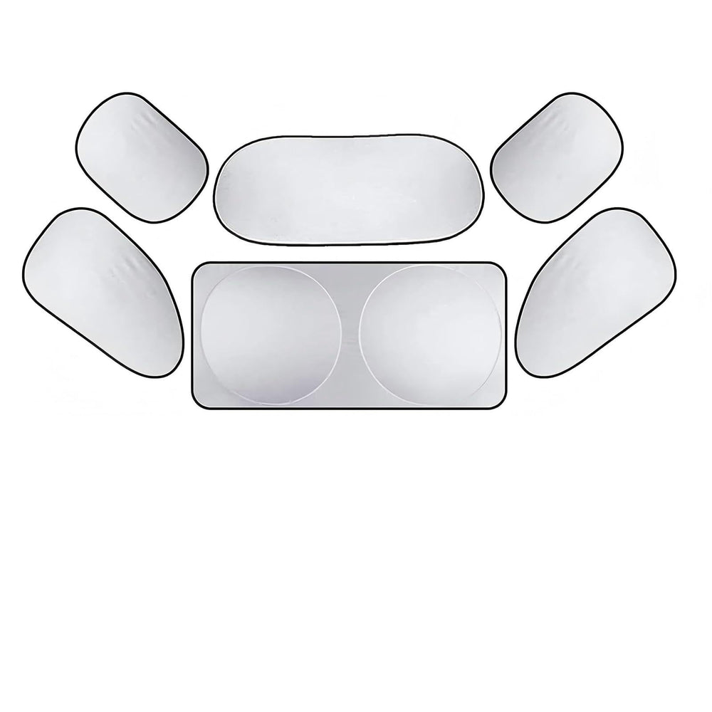 Zehiony front windshield sunshade reflecting sunlight to lower cabin heat