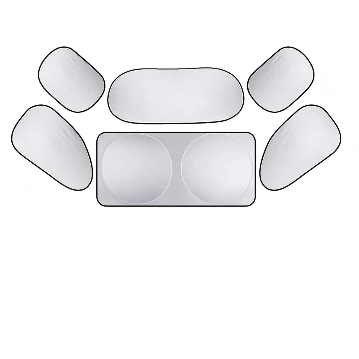 Zehiony front windshield sunshade reflecting sunlight to lower cabin heat