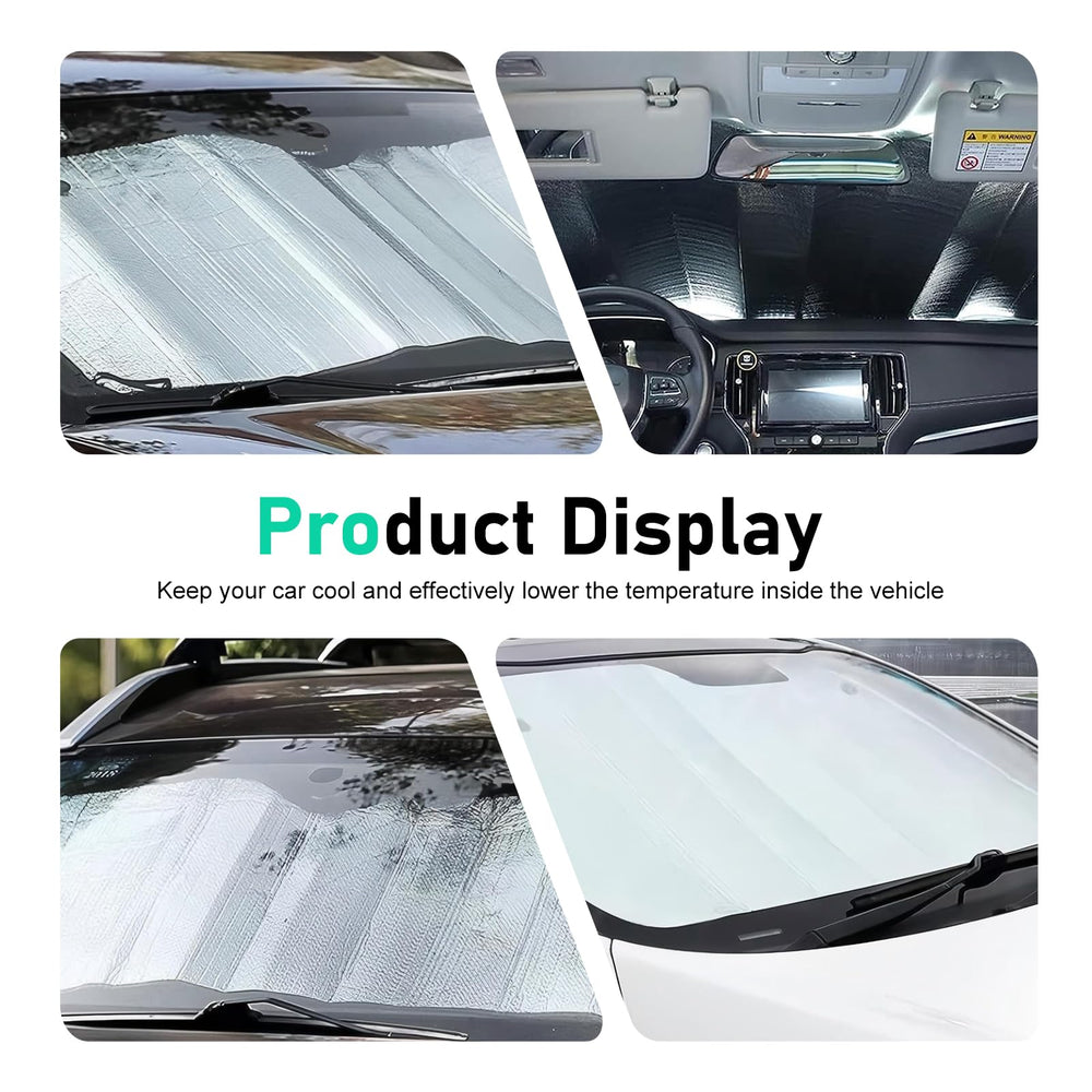 Zehiony lifestyle image in parked SUV emphasizing sun protection and privacy