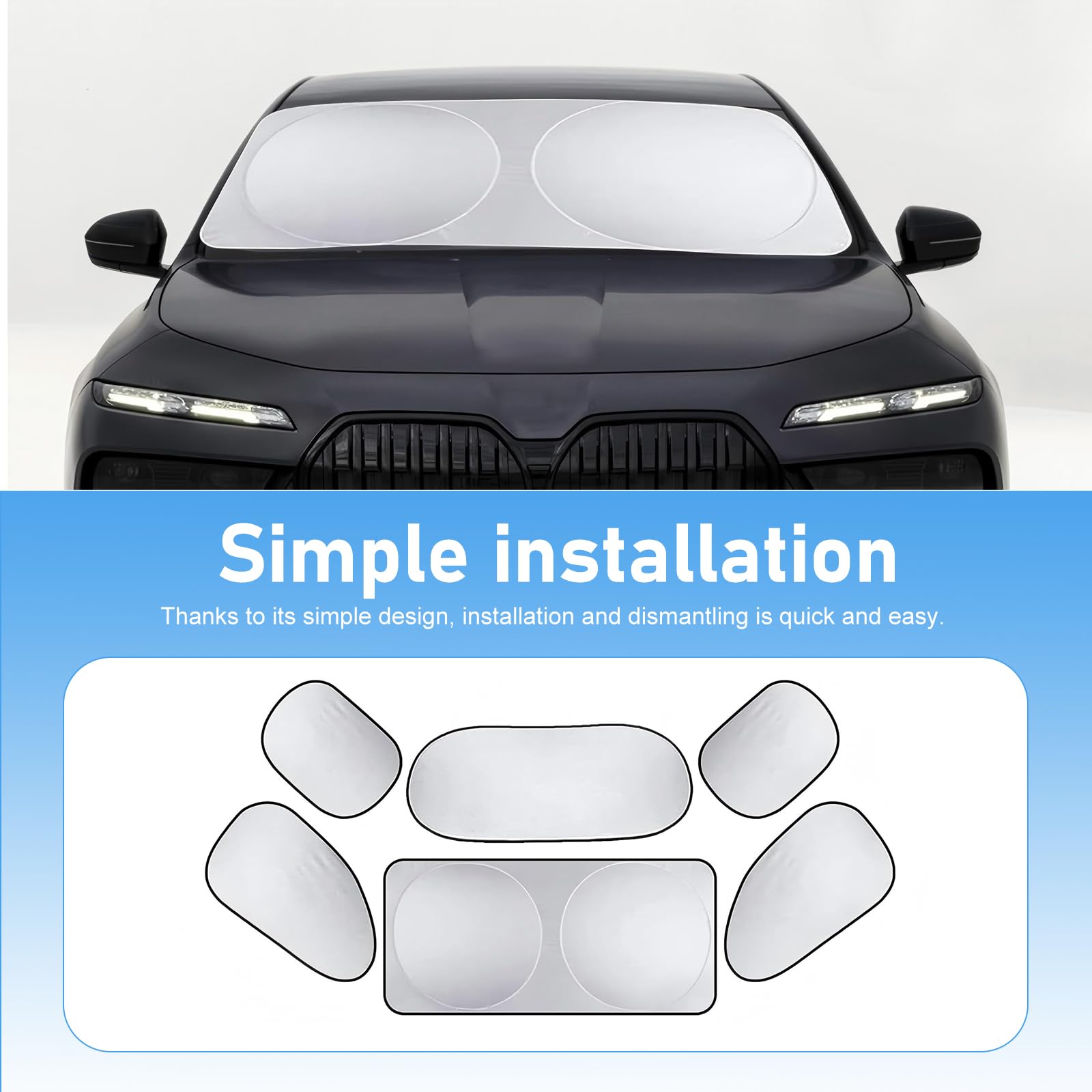 Zehiony shaded parked car demonstrating cooler interior and concealed valuables