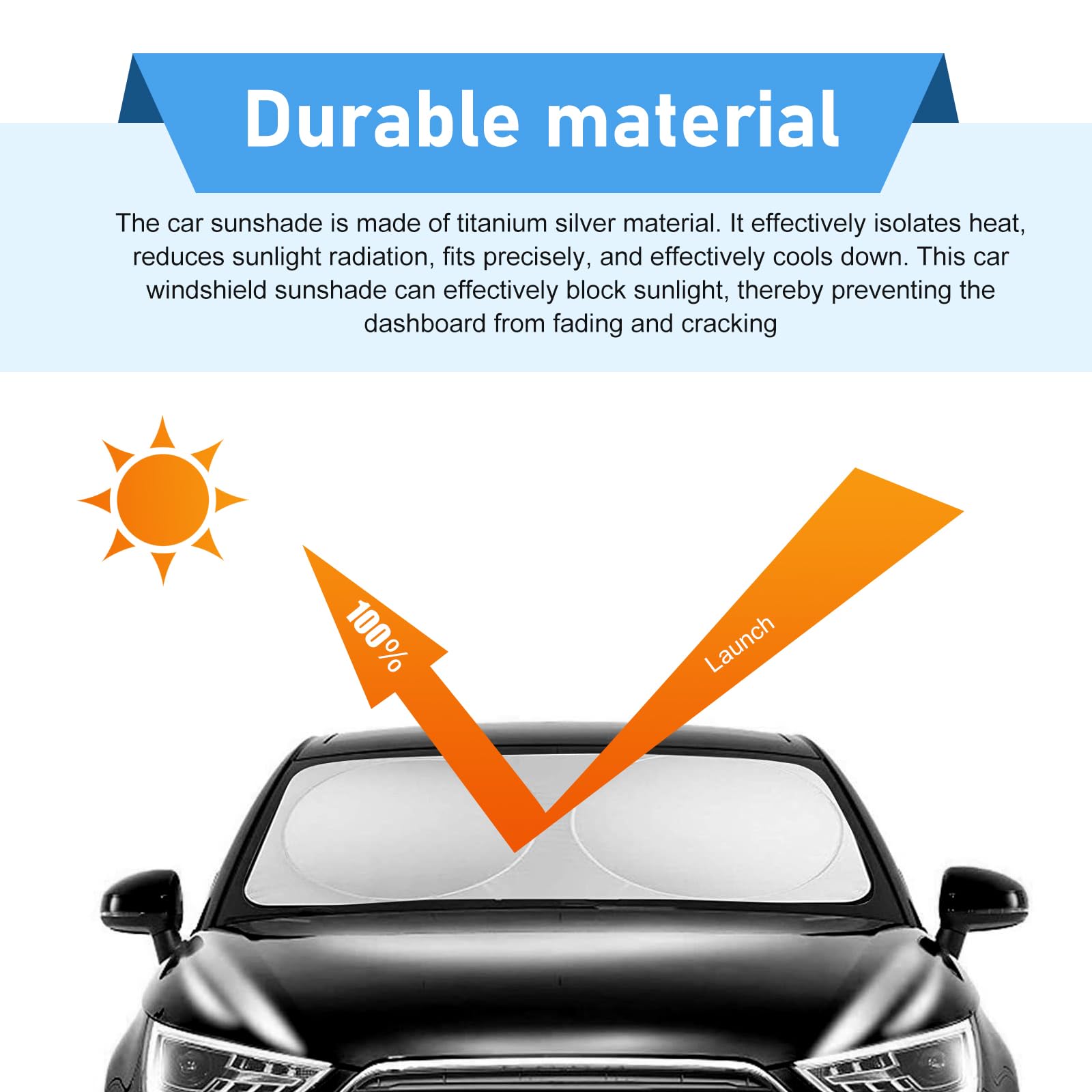 Zehiony rear window shade installed showing complete sun protection benefit