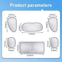 Zehiony side window shade providing full coverage for privacy and cooling