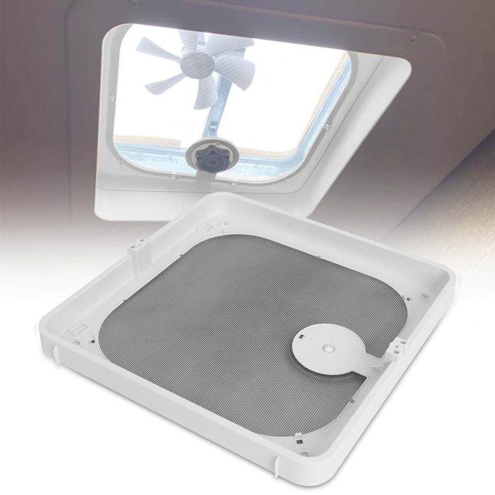 Zejoot front view of replacement frame and screen, restores ventilation