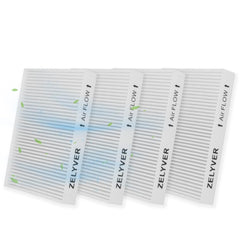 ZELYVER cabin filter front view showing pleated media for consistent filtration