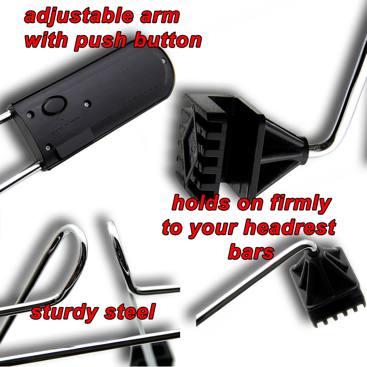 Zento Deals adjustable arms expanded to secure larger coats and bags