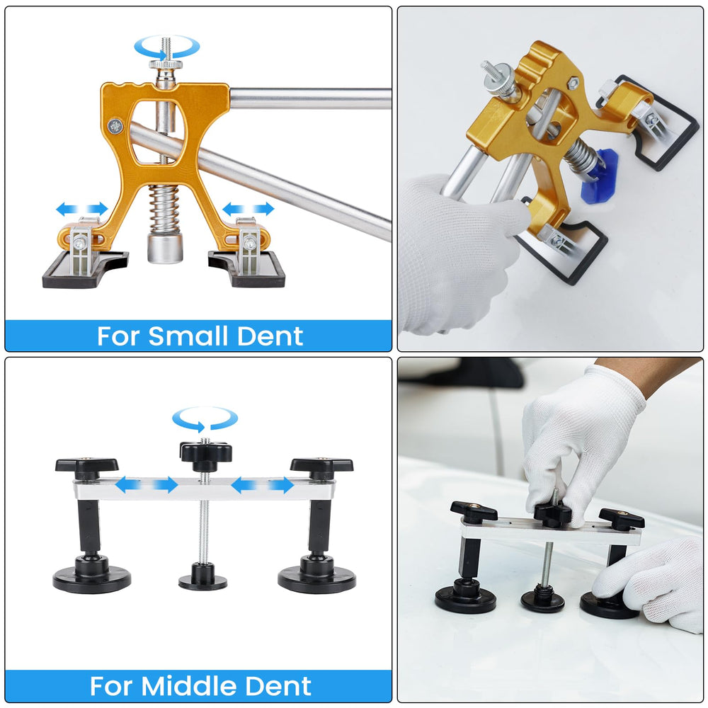 ZEUSFIRE bridge puller adjustment detail showing height and width controls for even force