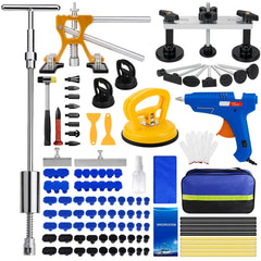 ZEUSFIRE front packaging showing full 135-piece kit and tools for DIY dent repair