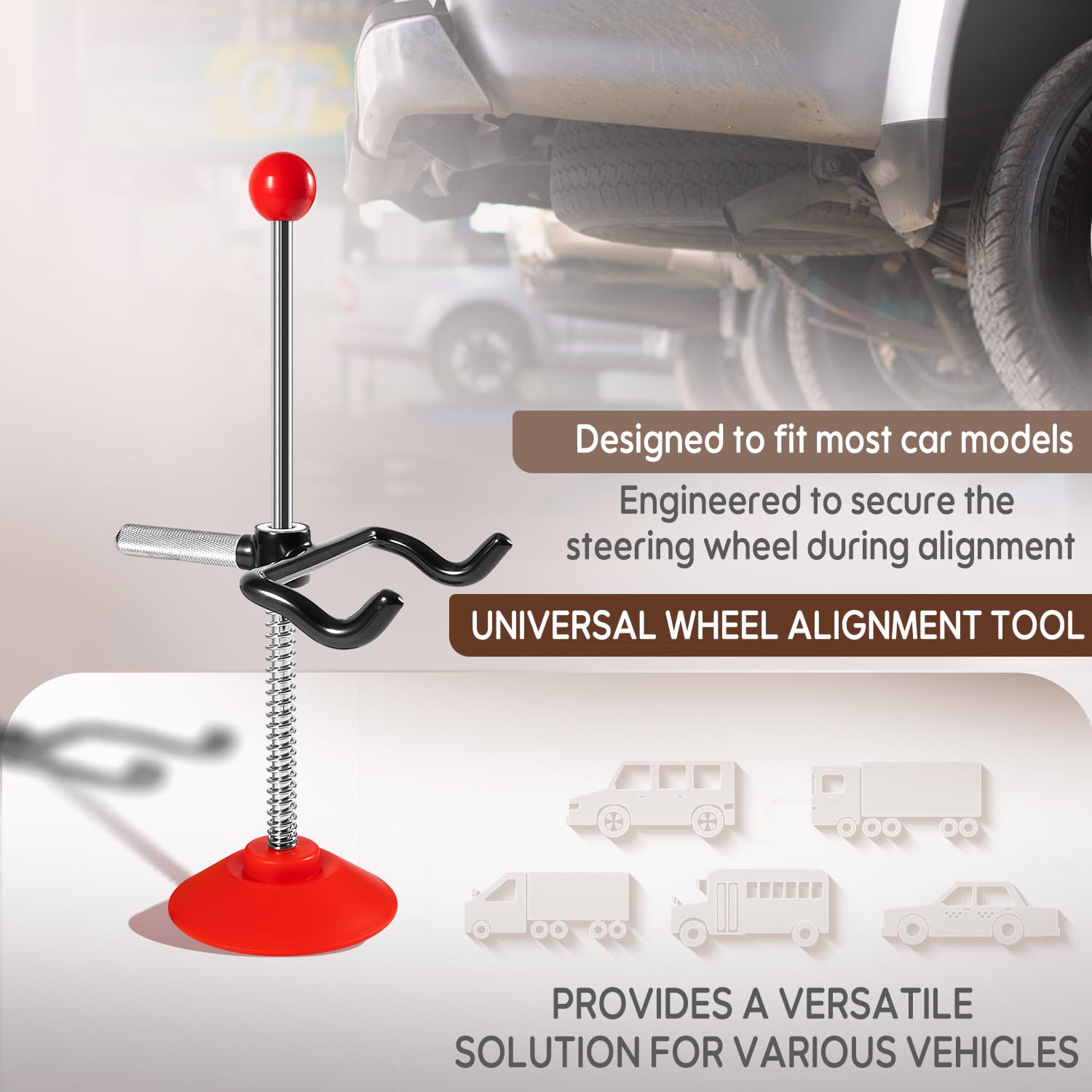 ZEZHIMI tool installed in vehicle illustrating stable wheel for measurements