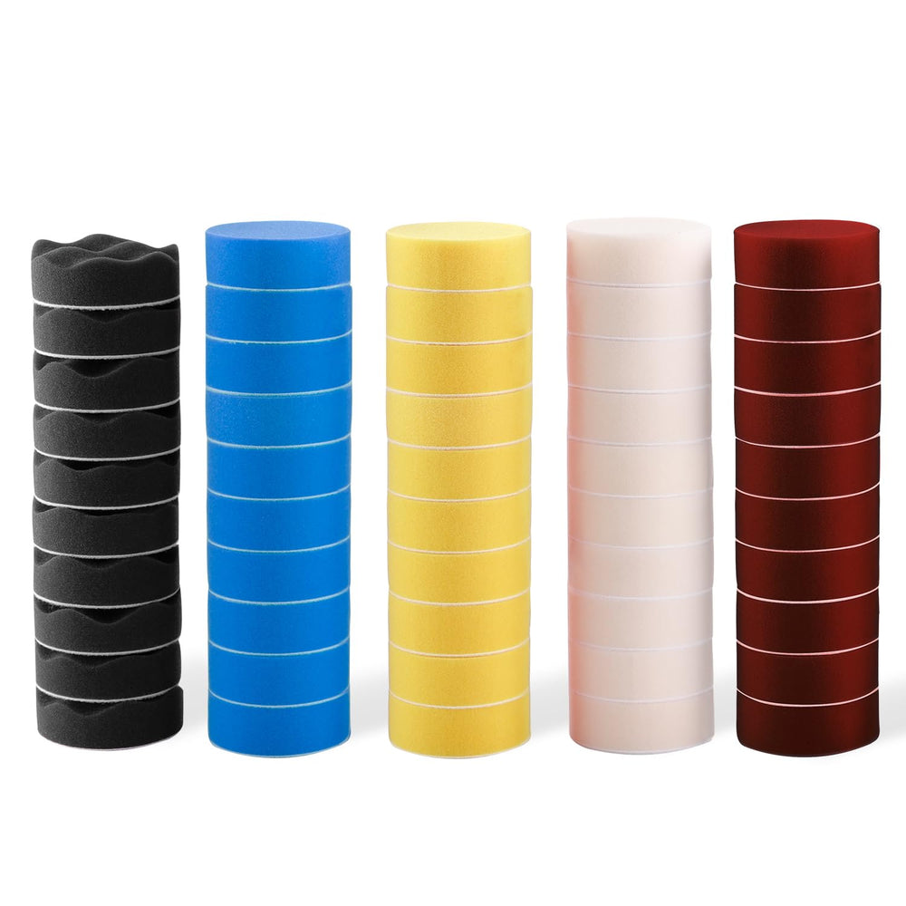 ZFE front packaging showing 50 polishing pads and clear contents for convenience