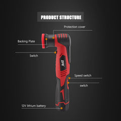ZFE accessories layout with backing pads and wrenches for versatile detailing