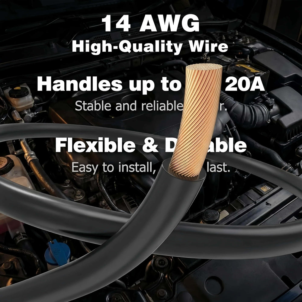 ZGHCBXG cable detail with strain relief, durable 14AWG copper benefit