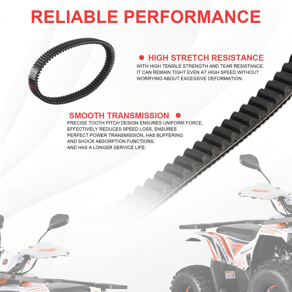 ZHENGHE belt installed on go-kart torque converter showing reliable power transfer