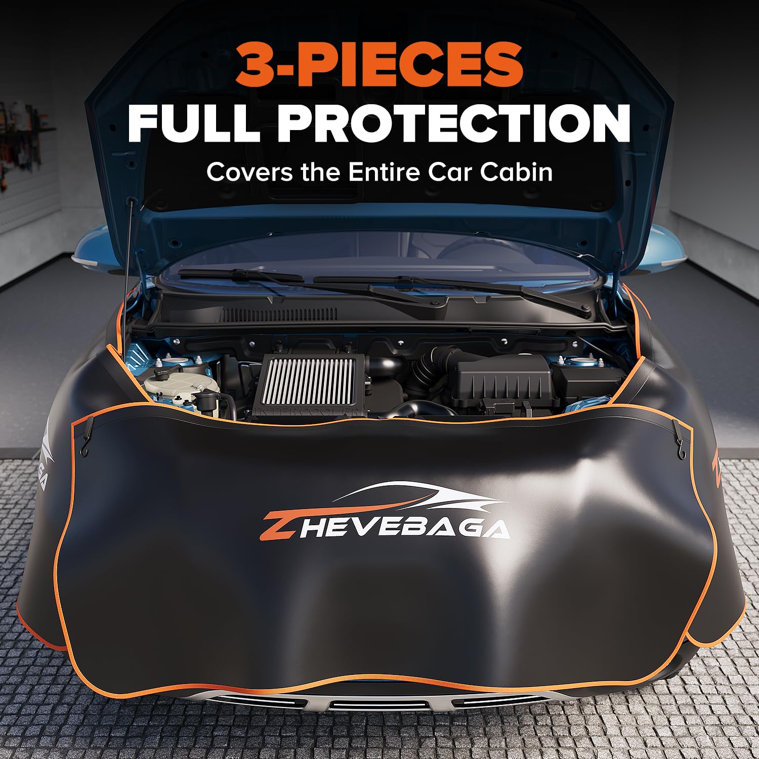 Zhevebaga magnet and reinforced hook securing cover for stable work benefit