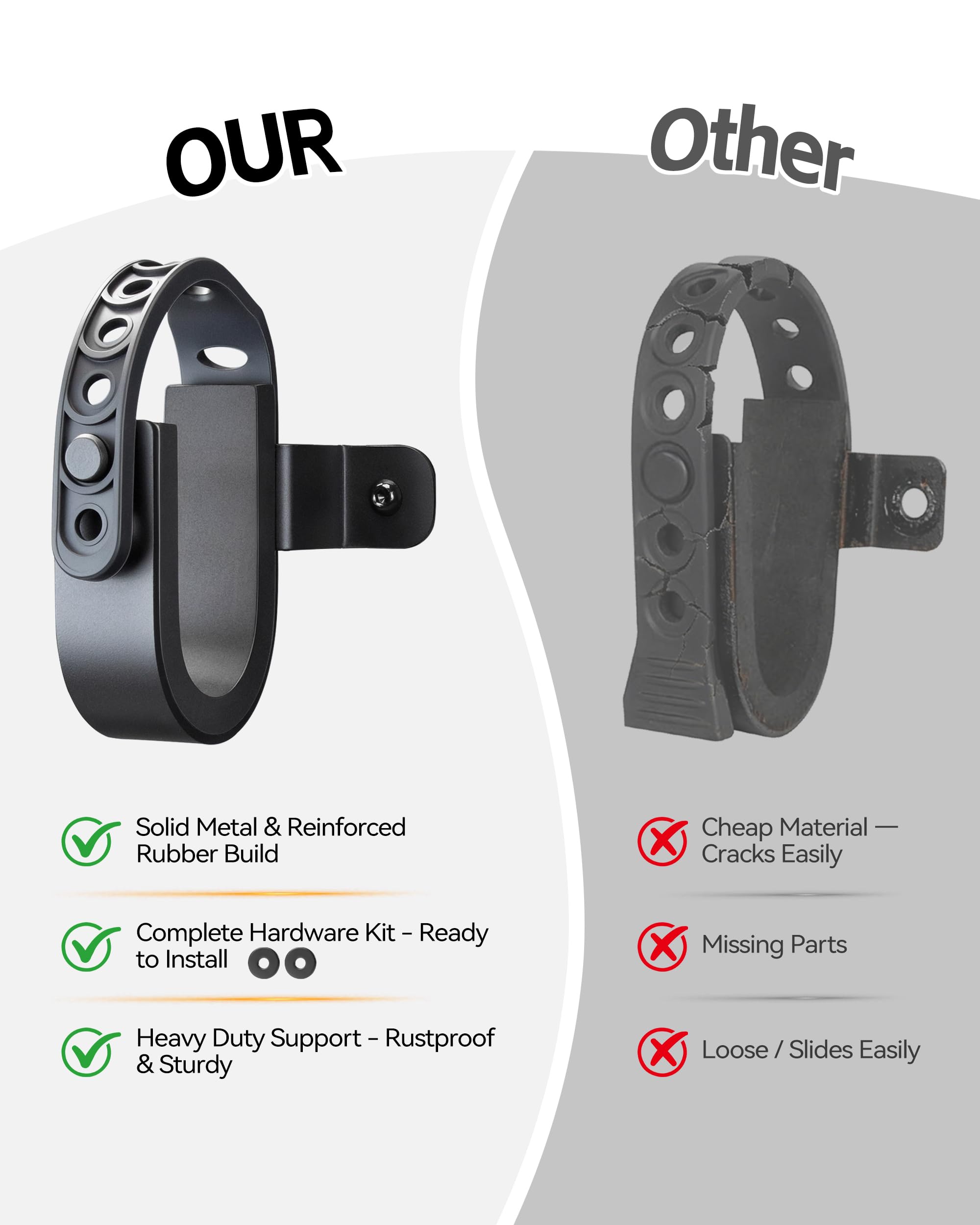 ZHILXN reinforced silicone strap and quick-release buckle for fast access