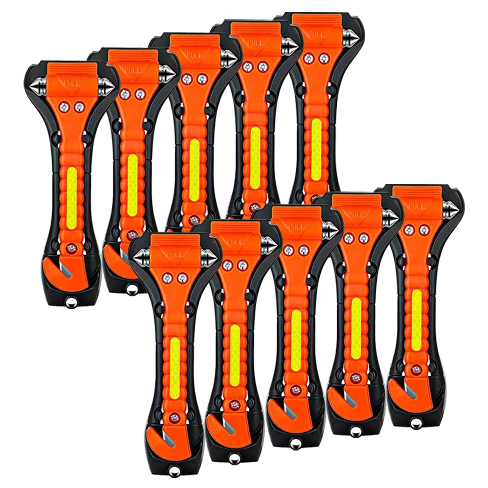 ZHSX safety hammer front view showing bright handle and head for quick access