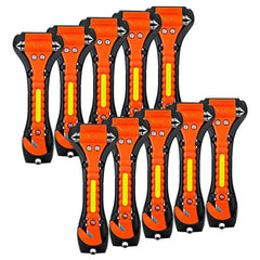 ZHSX safety hammer front view showing bright handle and head for quick access